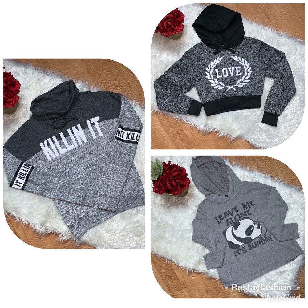 💜Slay Of A Deal💜 Girls Sweat Shirt Bundle💜